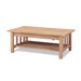 Unfinished Wood Mission Coffee Table with Lift-Top