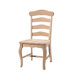 Unfinished Wood Country French Side Chair (Set of 2)