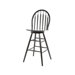 30" Windsor Arrowback Swivel Counter Stool (Black)