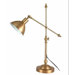 24" Table Lamp with Metal Shade in Antique Brass