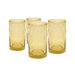 Iris Highball Glass in Citrine (Set of 4)