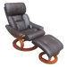 Deluxe Heated Reclining Massage Chair with Ottoman