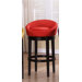 Igloo Microfiber Swivel Barstool in Red