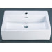 Rectangle Ceramic Vessel Sink with Overflow in White