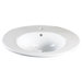 9.94" x 26.38" Ceramic Sink Top with Overflow in White