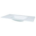 32inches Tempered glass sink top w/integrated sink (single faucet hole)