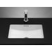 Rectangle Ceramic Undermount Sink with Overflow