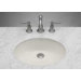 Oval Undermount Ceramic Bathroom Sink with Overflow