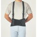 Extra Large Black Economy Belt 8" Back Support W/Suspenders 47" To 56"