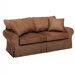Skirted Leather Sleeper Sofa
