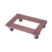 Flush Open Deck Wood Dolly with 4" Casters