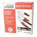 Booster Cables - 20' 2 ga. 500 amp blackbooster cables w/ h