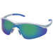 Triwear&reg; Protective Eyewear - triwear blue diamond frame safety glasses silver