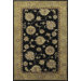 Kasmir Black/Beige Allover Kashan Rug