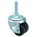 Low Profile Medium Duty Casters - 2x13/16 low profile 18 post swivel caster