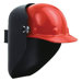 Fibre-Metal - Protective Cap Welding Helmet Shells Slotted Cap Welding Helmet: 280-6906Bk - slotted cap welding helmet