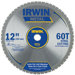 Irwin - Metal Cutting Circular Saw Blades 12"  60T Mc - Ferrous Steel: 585-4935558 - 12"  60t mc - ferrous steel