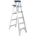 AS3000 Series Sentry Aluminum Step Ladders - 6' aluminum sentry stepladder