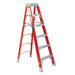 FS1400HD Series Brute� 375 Fiberglass Step Ladders - 8' brute 375 fiberglassstep ladder