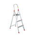 566 Four-Foot Folding Aluminum Euro Platform Ladder in Red