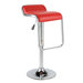Furgus Adjustable Bar Stool in Red