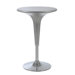 Clyde Adjustable Bar Table in Silver