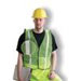 Yellow Mesh Safety Vest With 1" Silver Silver Glass Bead Reflective Tape (Non ANSI Compliant)