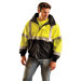 Hi-Viz Yellow And Black PVC Coated Polyester ANSI Class 3 Occulux Bomber Jacket With 3M� Reflective Strpes And Nylon Lining