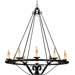 Messina 12 Light Chandelier in Serengeti Black and Mayan Gold Leaf