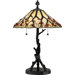 Agate Portable Whispering Wood Table Lamp in Valiant Bronze