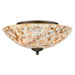 3 Light Monterey Mosaic Semi Flush Mount