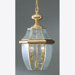 19" Newbury Outdoor  Hanging Lantern in Polished Brass