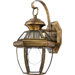 12.5" Newbury Outdoor Wall Lantern in Antique Brass