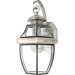 14" Newbury Outdoor Wall Lantern in Pewter
