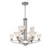 Ebony 9 Light Chandelier