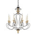 Shelby 8 Light Chandelier in Sand Bisque and Earth Black