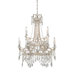 Tricia 9 Light Chandelier in Vintage Silver