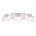 Tatum Three Light Bath Vanity in Brushed Nickel