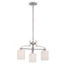 Taylor Three Light Chandelier in Antique Nickel