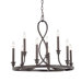 Whitfield 9 Light Chandelier in Dark Cherry