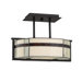 Luxe 3 Light Semi Flush Mount
