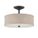 Cloverdale 3 Light Semi-Flush Mount