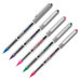 Rollerball Pen, Nonrefillable, 0.7 mm, 5/PK, BE/GN/PK/RD/PE