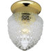 Polished Brass Acorn Single Light Flush Mount