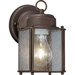 Roman Bronze Incandescent Outdoor Lantern