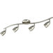  Wavy Wall/Ceiling Mount Directional Wall Sconce  (Brushed Nickel)