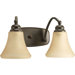 Janos Two Light Wall Bracket in Antique Bronze
