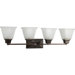 North Park Four Light Bath Vanity in Venetian Bronze