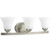 Adorn Three Light Bath Vanity in Brushed Nickel