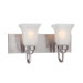 Parker Two Light Bath Lamp in Brushed Nickel